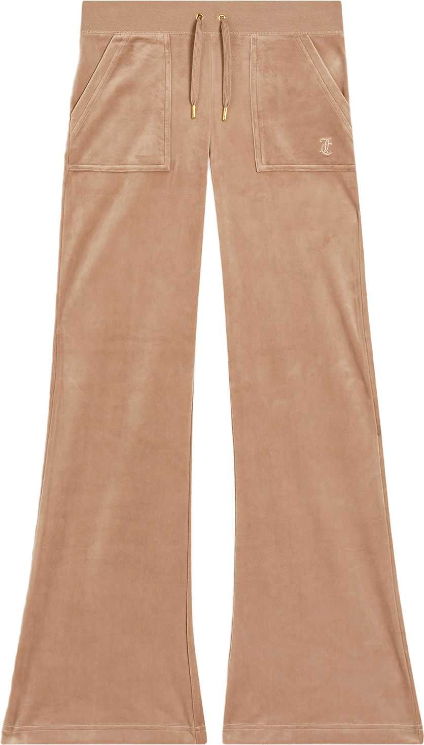 Pants Layla Low Rise, från Juicy Couture, i färgen Caramel.