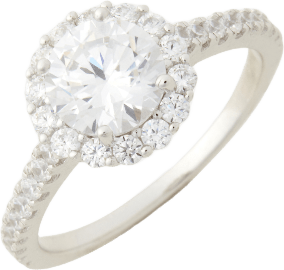 Ring silver White, från Sigrid, i färgen Cz-21 White.