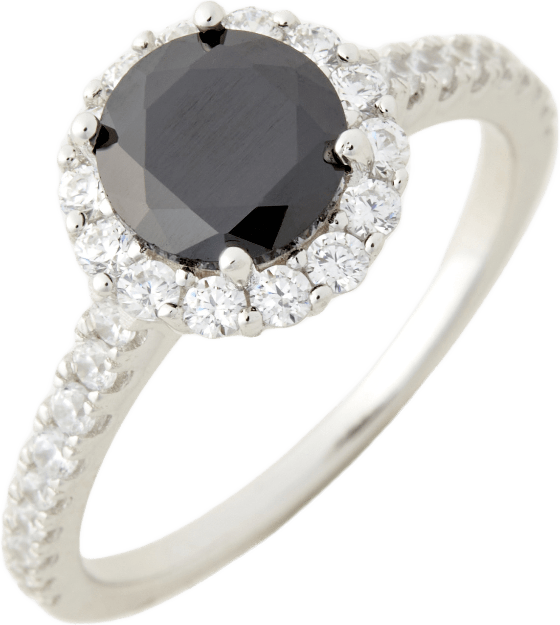 Ring silver Black, från Sigrid, i färgen Cz-22 Black.