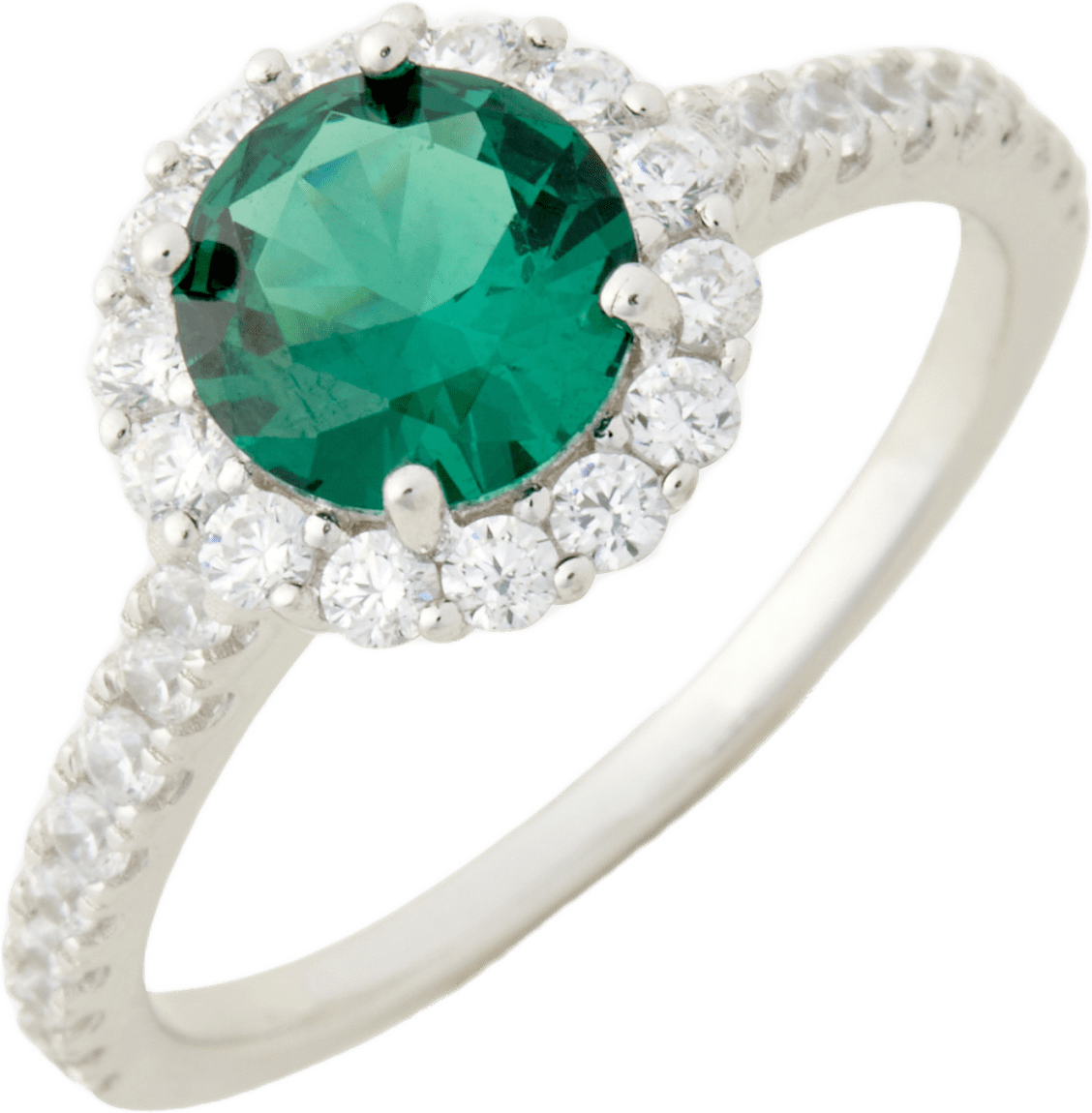 Ring silver Emerald Green, från Sigrid, i färgen #102 Emerald.