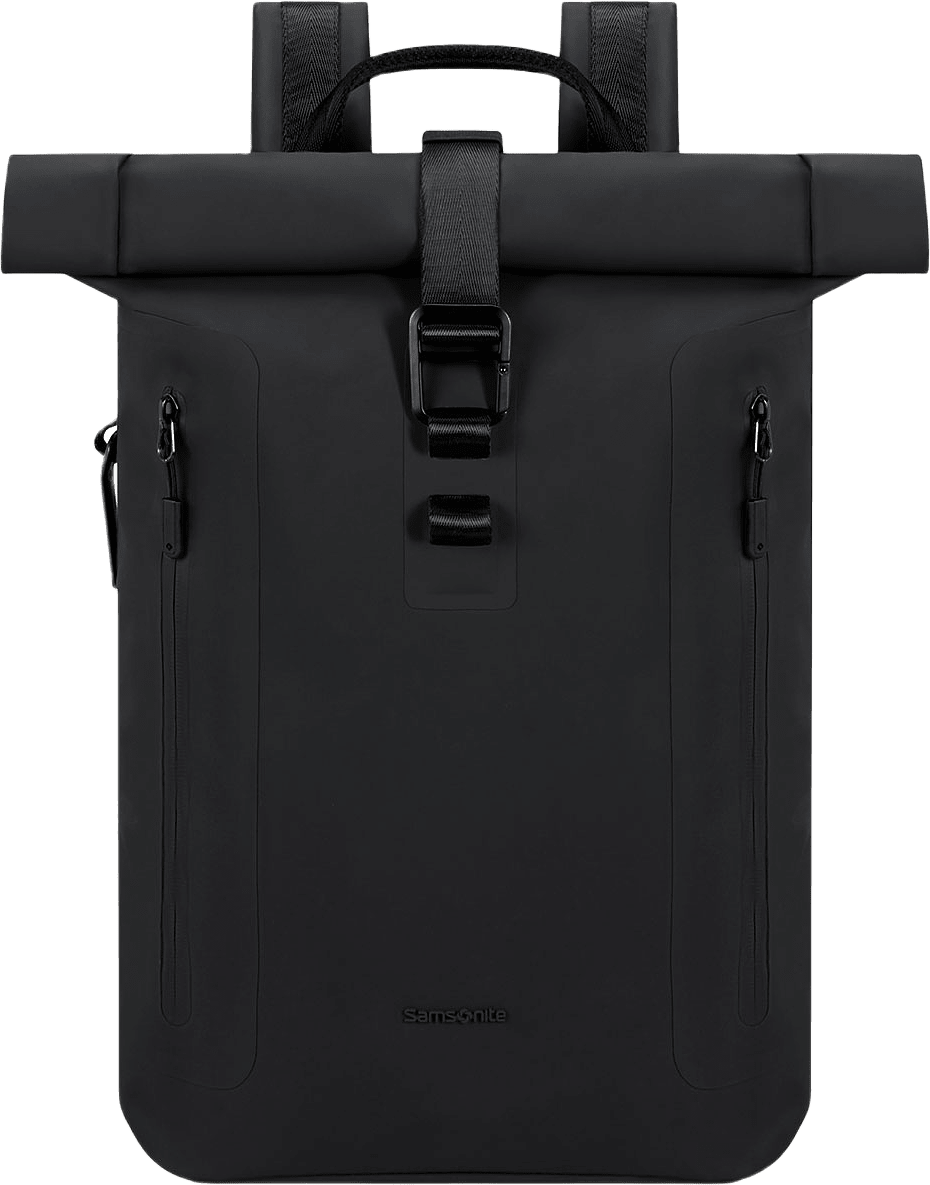 Dataryggsäck i vattenavvisande material för 14,1 Tum laptop, från Samsonite, i färgen Black.