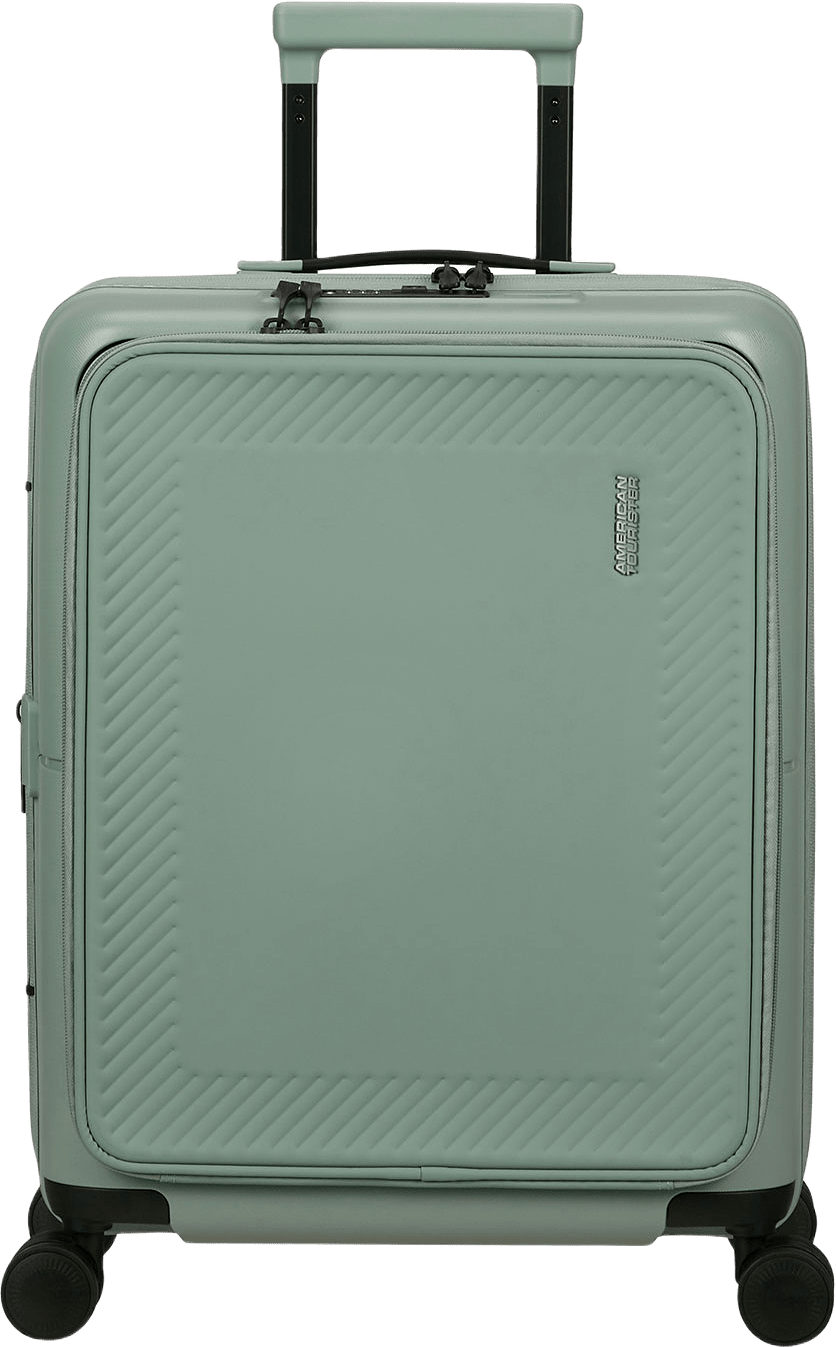 Kabinväska med datafack, från American Tourister, i färgen Iceberg Green.