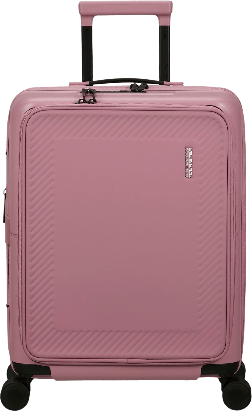 Kabinväska med datafack, från American Tourister, i färgen Lilas Pink.