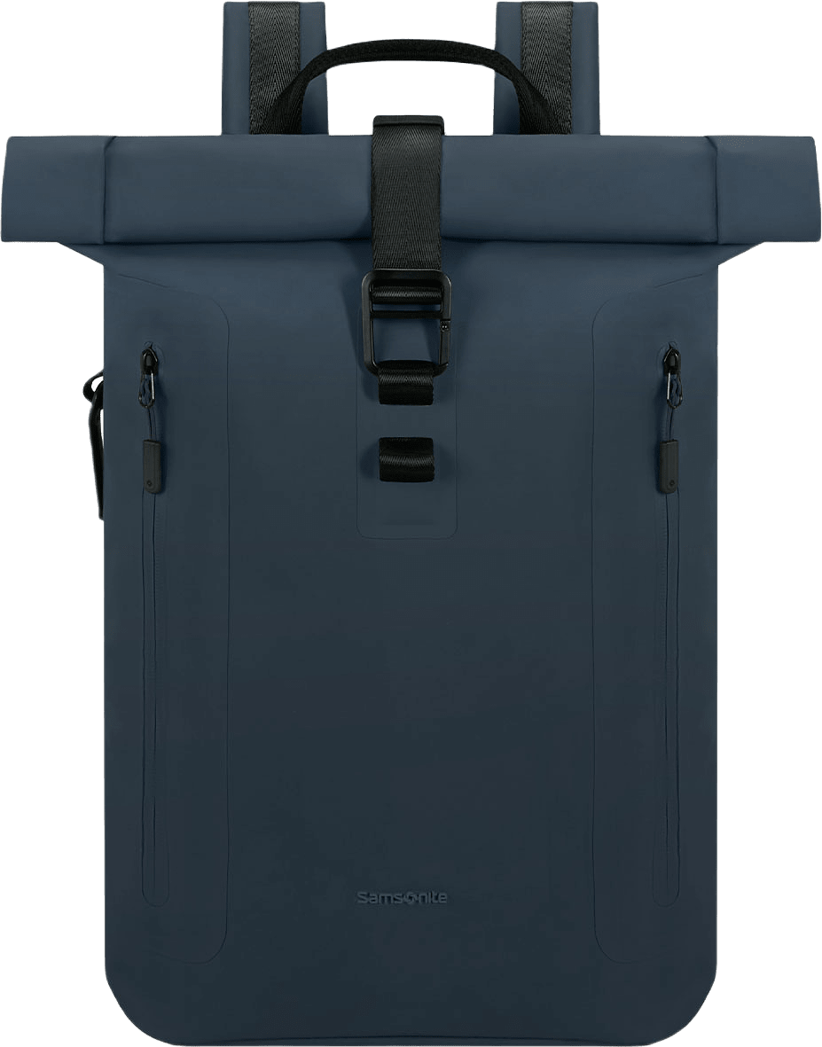 Dataryggsäck i vattenavvisande material för 14,1 Tum laptop, från Samsonite, i färgen Blue.