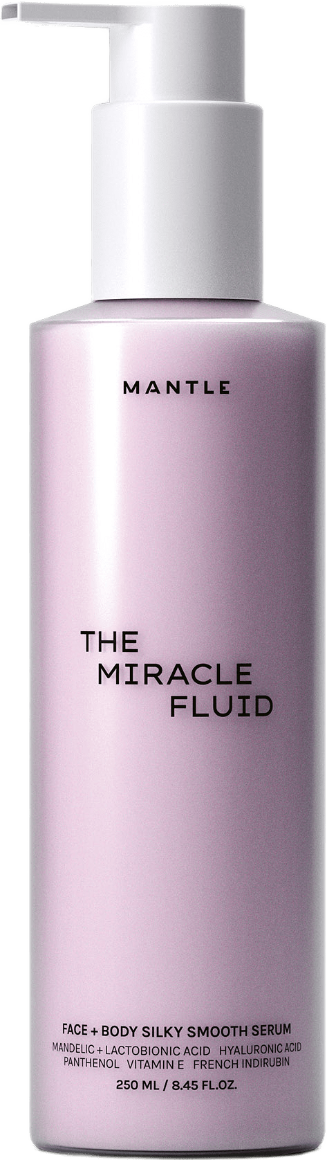 The Miracle Fluid – Face + body silky smooth serum, från Mantle.