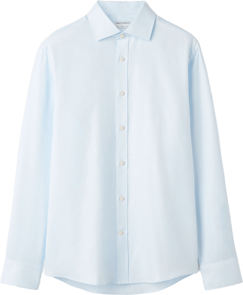 Adley C Shirt Stand-Up Collar, från Tiger of Sweden, i färgen Ligth Blue.