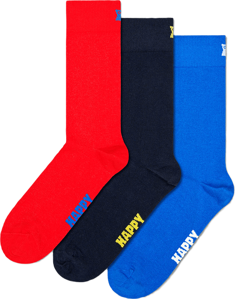 3-Pack Solid Socks