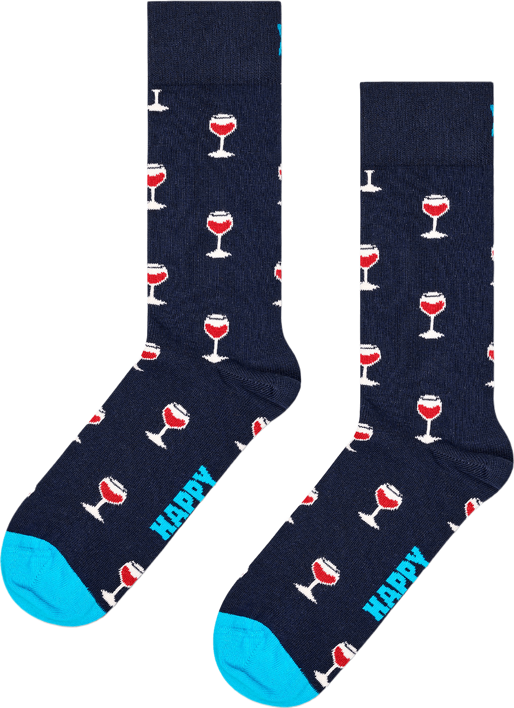 Glass Of Wine Sock, från Happy Socks, i färgen Navy.