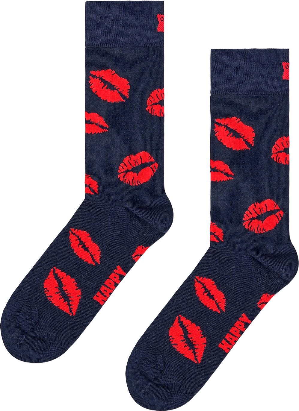Kisses Sock, från Happy Socks, i färgen Navy.