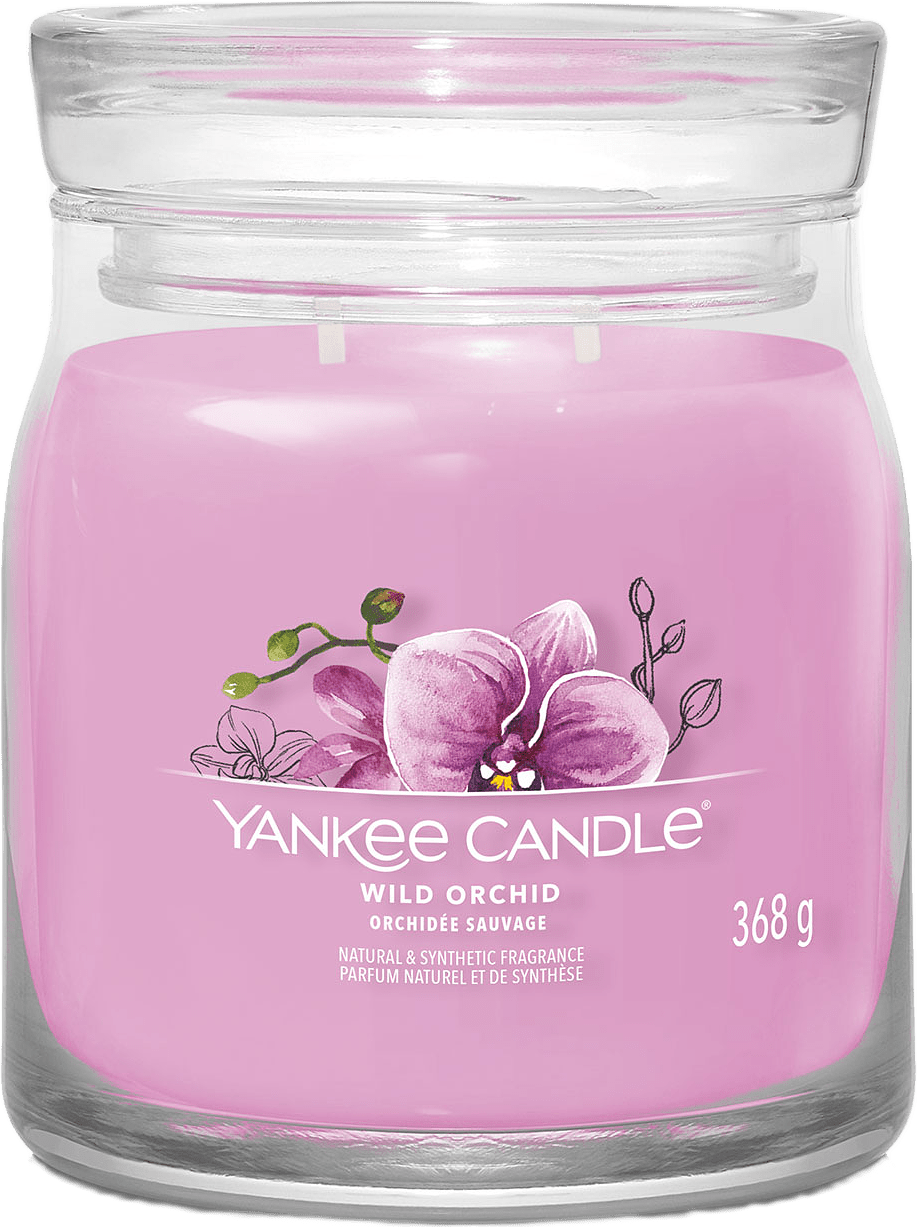 Signature Medium Jar Wild Orchid, från Yankee Candle, i färgen Wild Orchid.