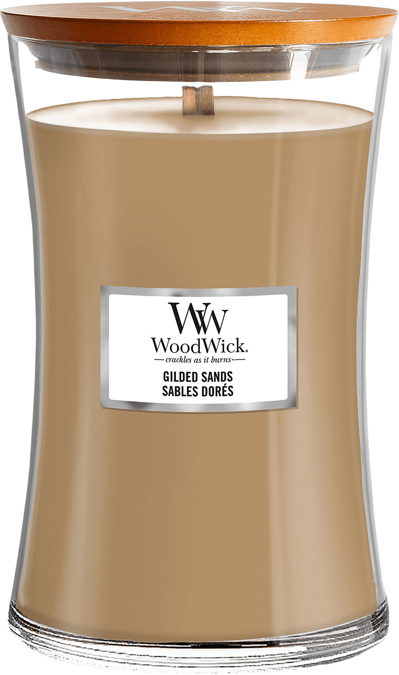 Hourglass Large Gilded Sands, från WoodWick, i färgen Gilded Sands.