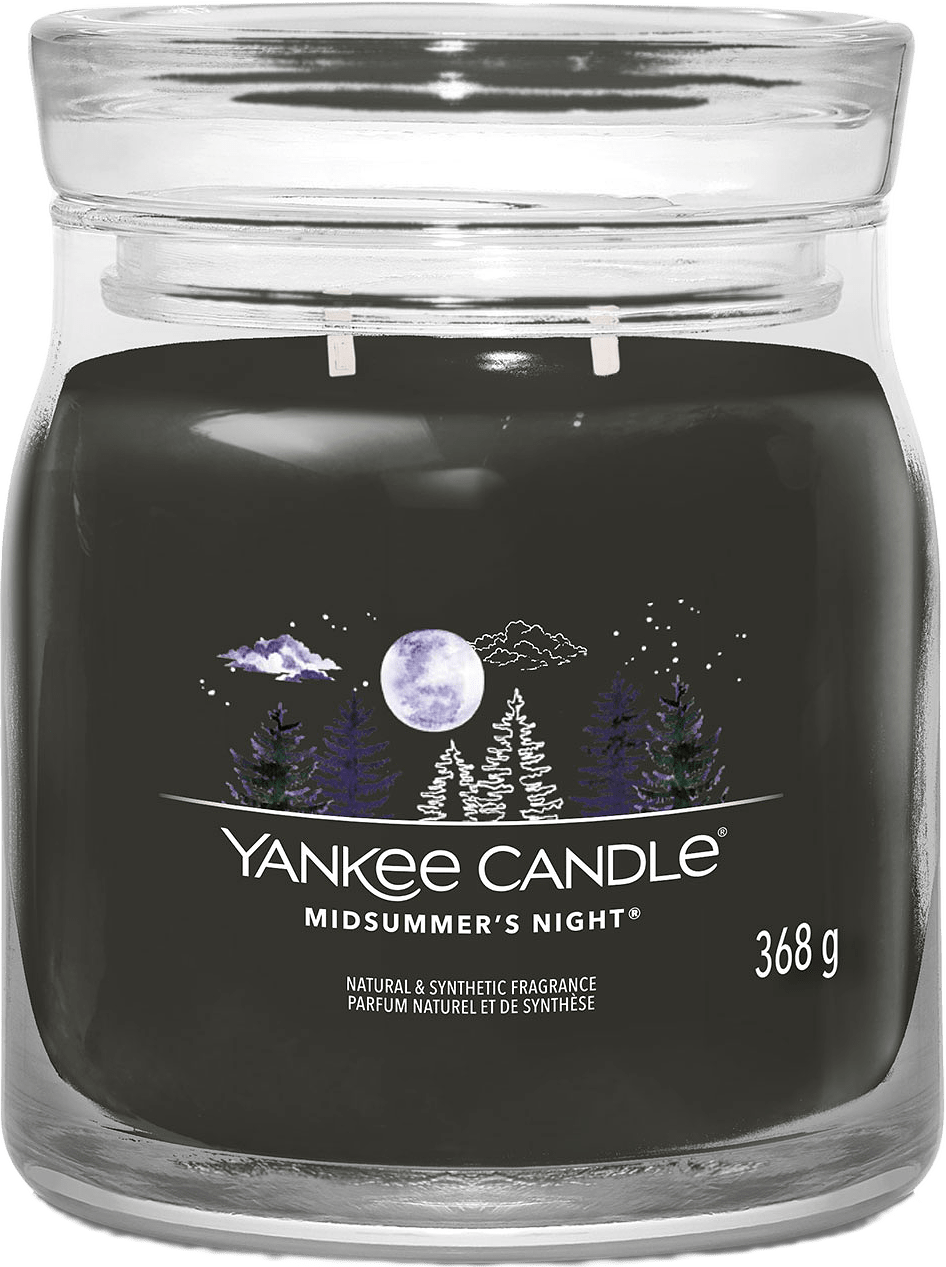 Signature Medium Jar Midsummers Night, från Yankee Candle, i färgen Midsummers Night.