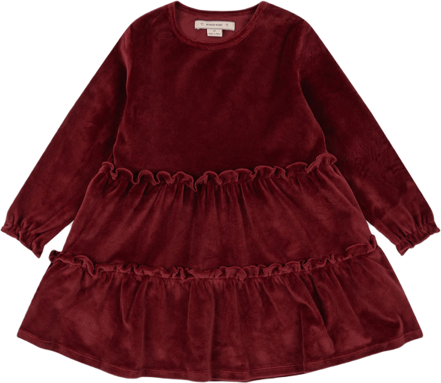 Jingle Dress, från Konges Sløjd, i färgen Red Dahlia.