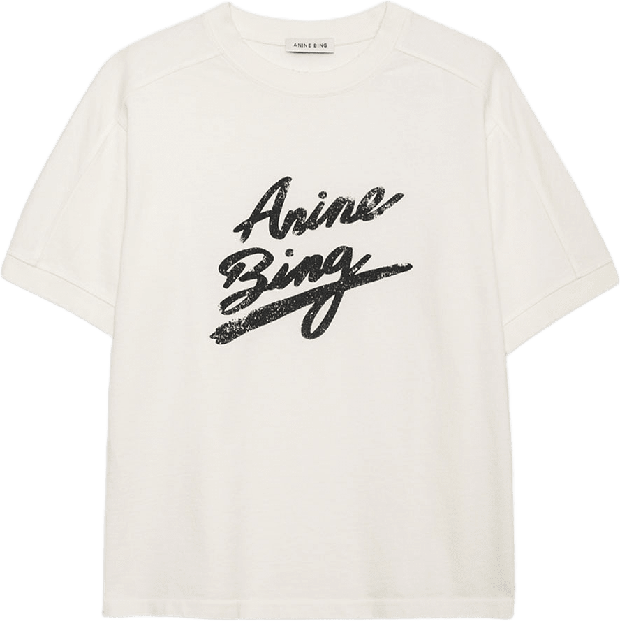 Jaylin Tee Signature, från Anine Bing, i färgen Ivory.