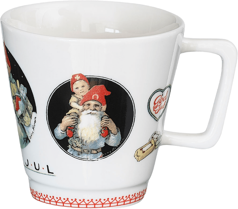 Jennys Glöggmugg Tomten 2-pack, från Cult Design, i färgen Red.