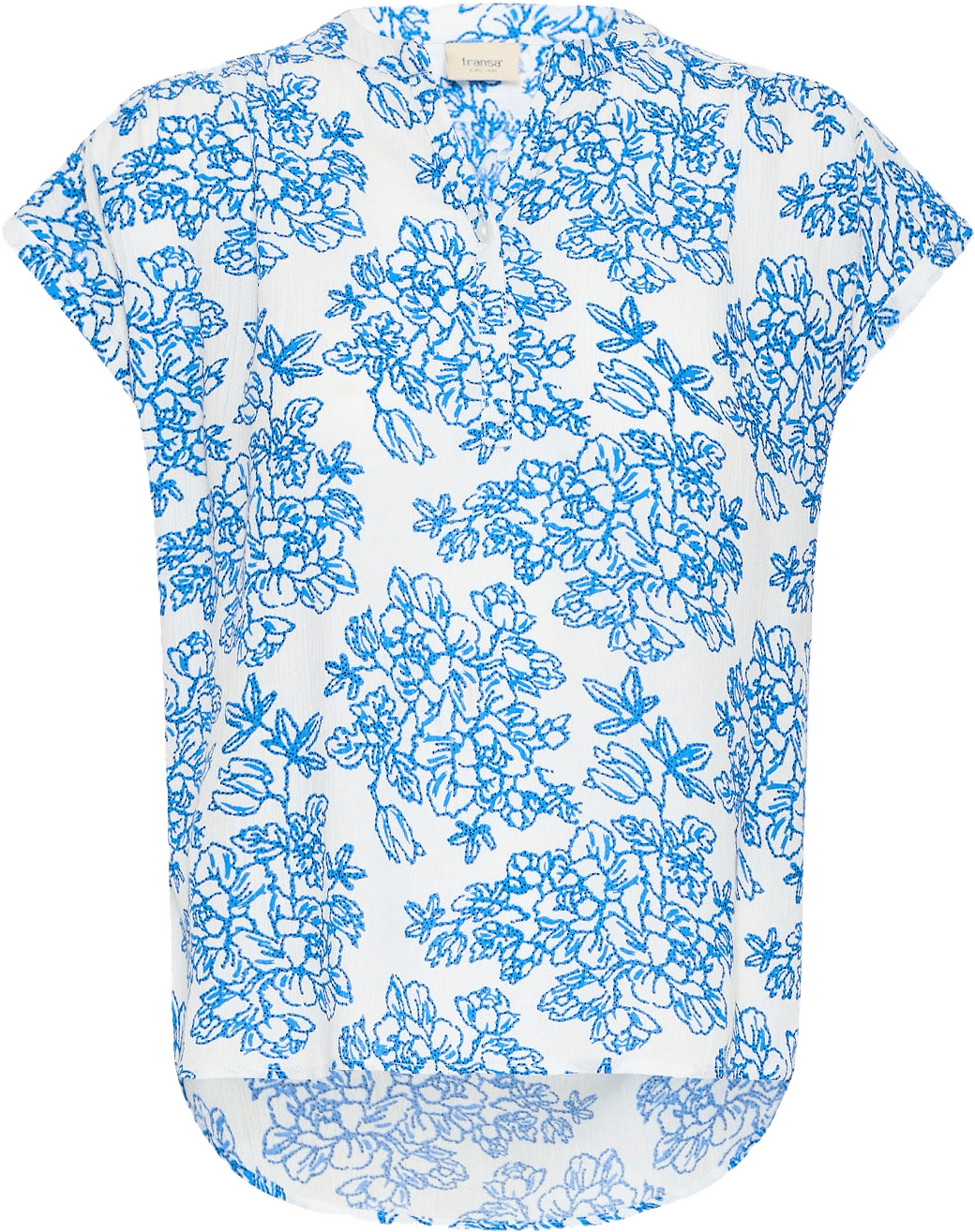 FREASE BL 1 Shirt, från Fransa, i färgen Blue Iolite Art.