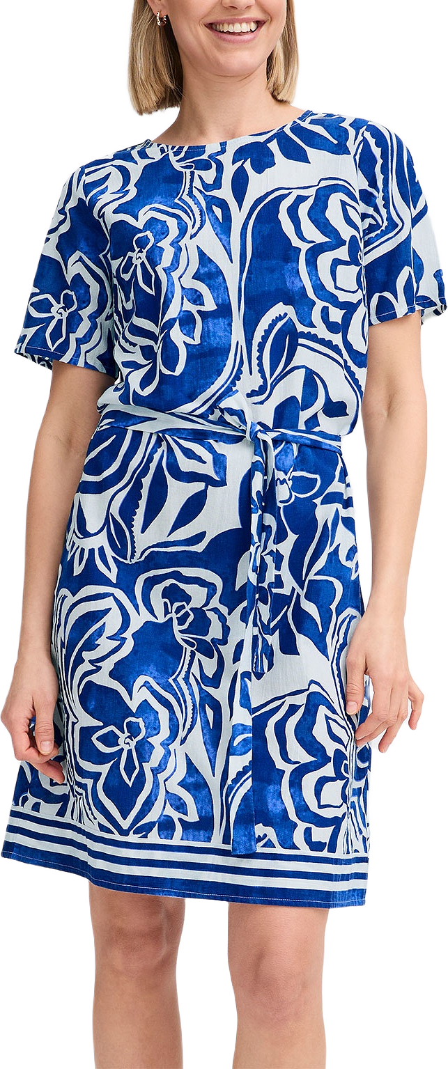 FRCORA DR 2 Dress, från Fransa, i färgen Blue Lolite Art.