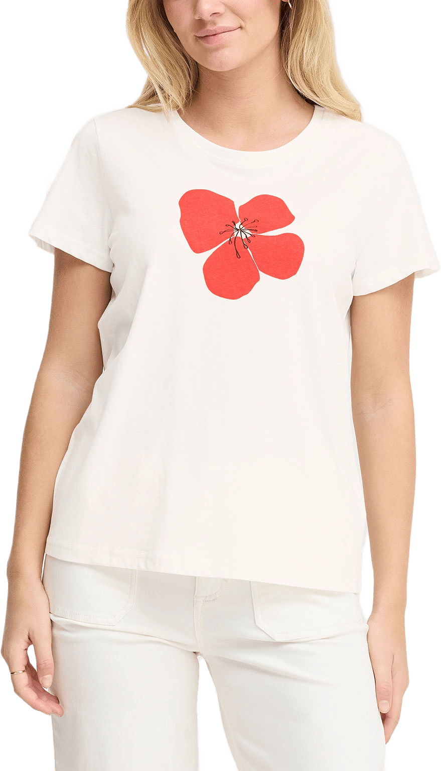 FRMAYRA TEE 1 T-shirt, från Fransa, i färgen Cayenne Mix.