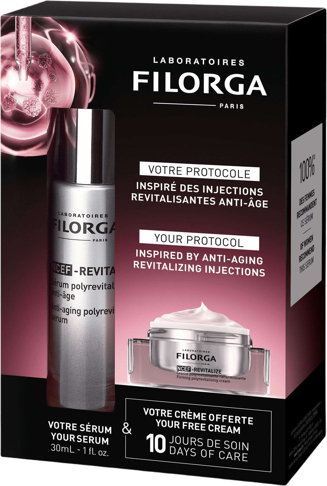 NCEF-Revitalize Serum & Cream Copack, från FILORGA.