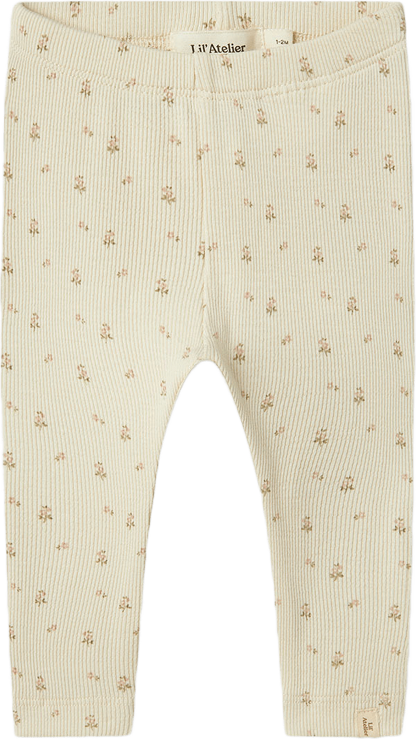 Gago slim leggings, från Lil'Atelier, i färgen Turtledove Flower.