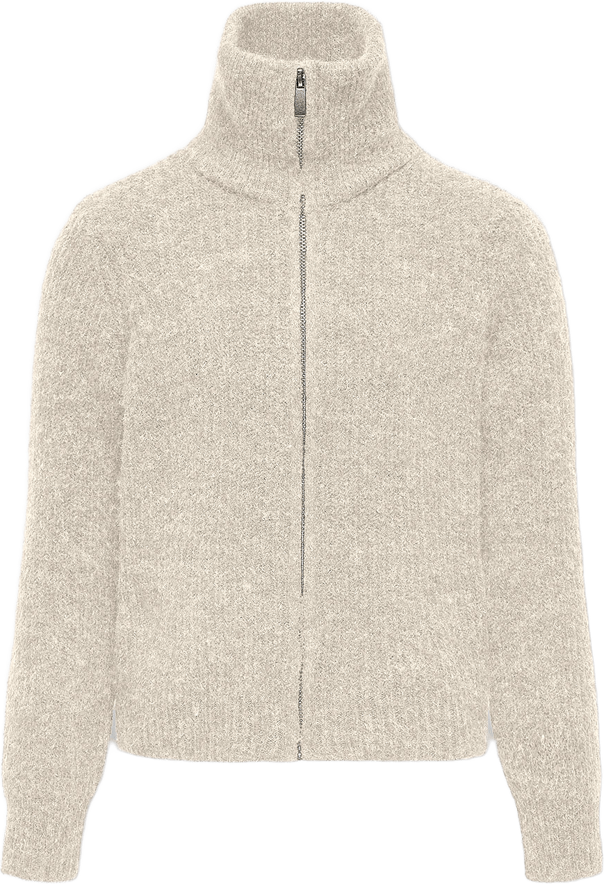 KOGFRIDI LIFE ZIP CARDIGAN, från Only, i färgen Birch.