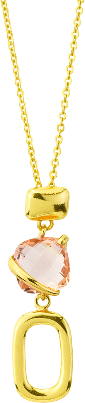 Fleur Halsband, från Bottega Boccadamo, i färgen Gold/ Peach.