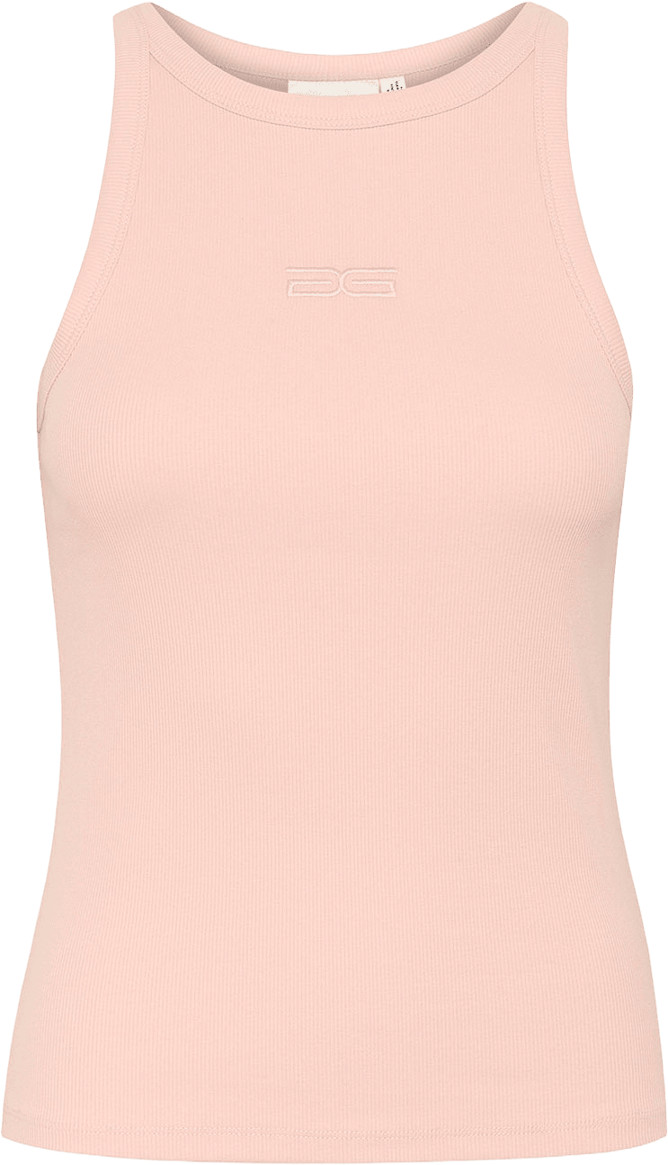 DrewGZ sl logo tank T-shirt, från Gestuz, i färgen Peach Whip.