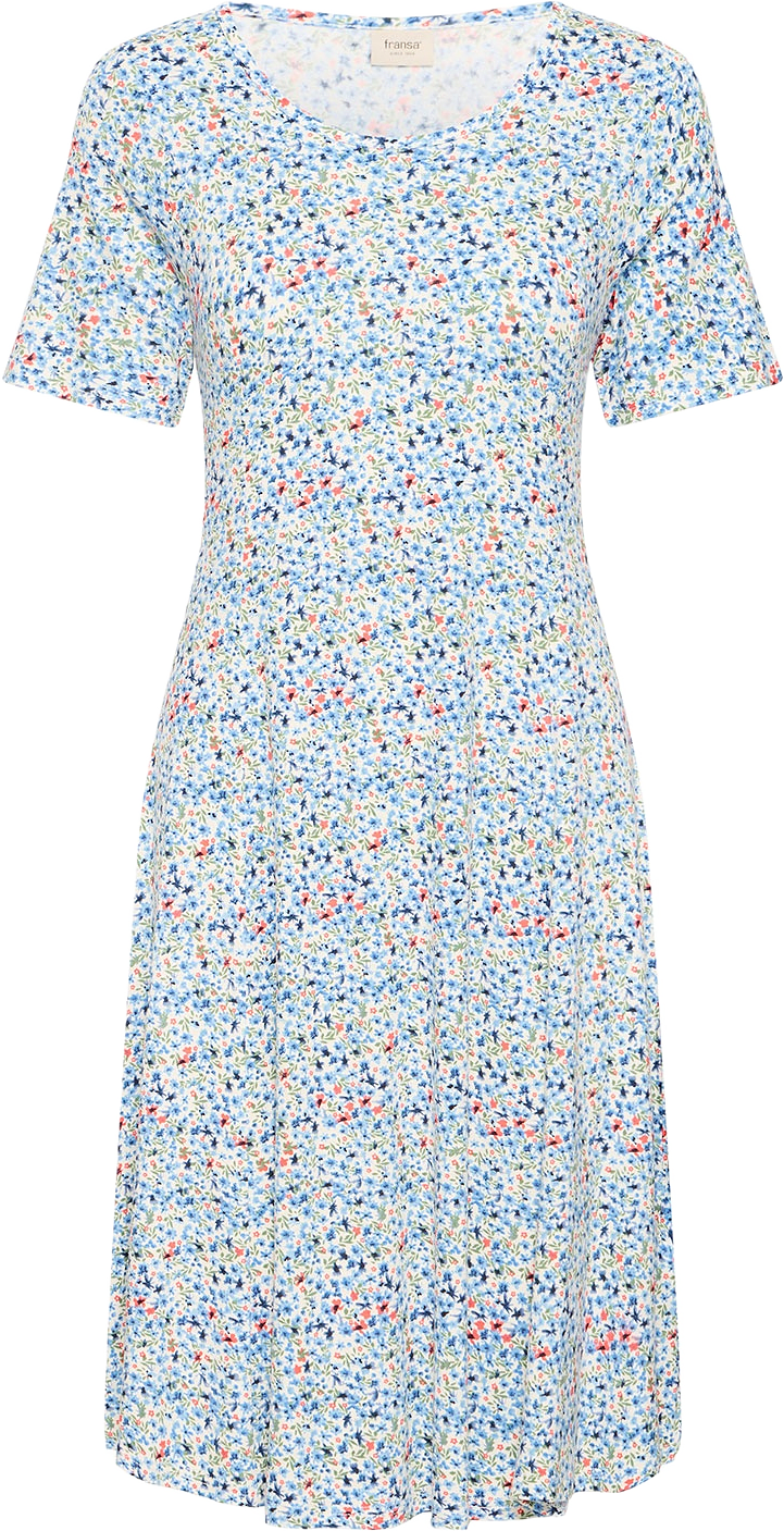 FRDOTTIE DR 10 Dress, från Fransa, i färgen Cashmere Blue Art.