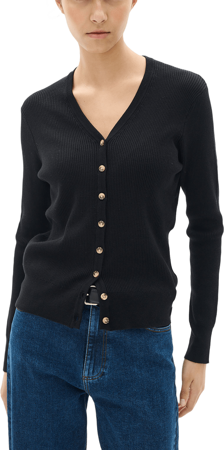 LeenahIW Cardigan; InWear Cardigan, från Inwear, i färgen Black.