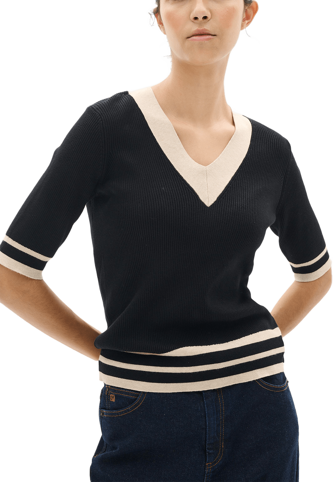 LeenahIW V-Neck Blouse; InWear Pullover