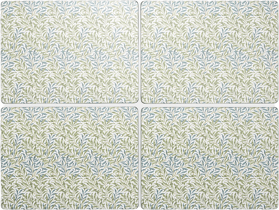 Bordsunderlägg Willow Bough Blue/Green 4-pack, från Morris & Co, i färgen Green.