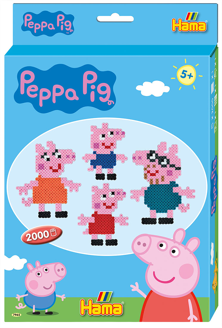 Midi Hanging Box Peppa Pig 2.000 pcs, från Hama.