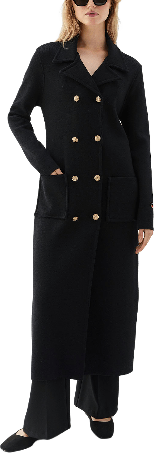 Iris Coat, från Busnel, i färgen Black.