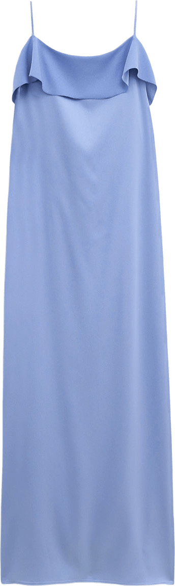Fluid Draped Strap Dress, från Filippa K, i färgen Air Blue.