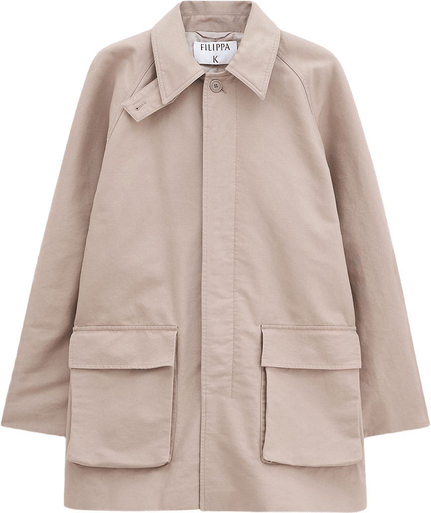 Padded Patch Pocket Jacket, från Filippa K, i färgen Khaki Beig.