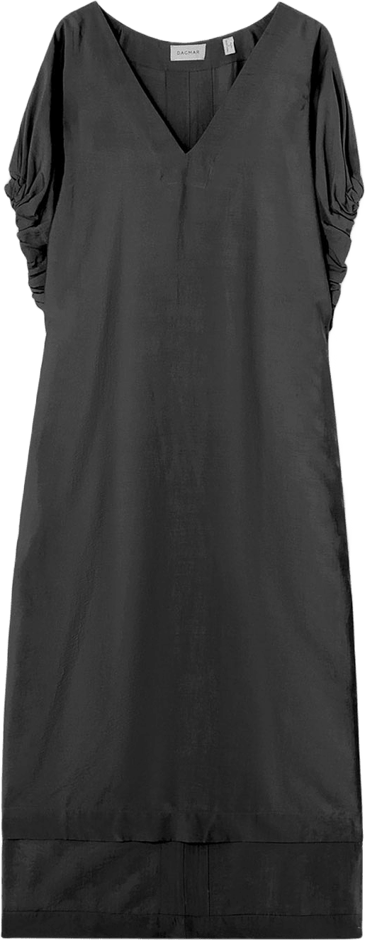 ROUCHED DRESS, från Dagmar, i färgen Black.