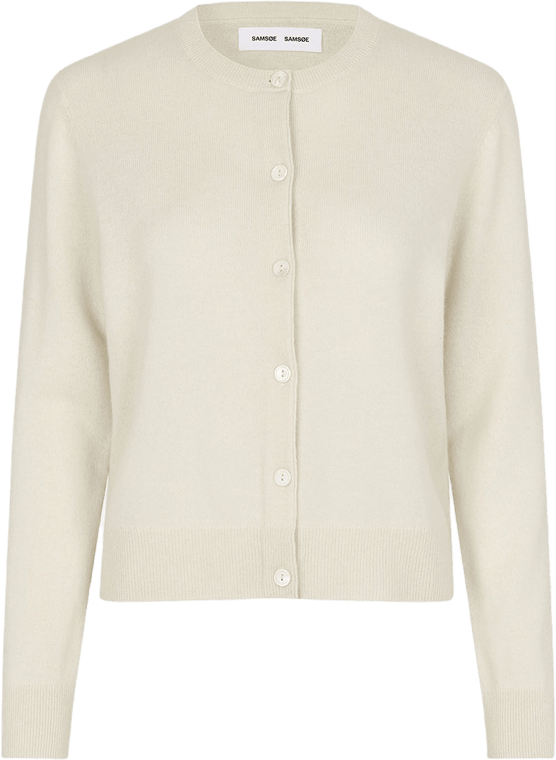 Saboston Cardigan 6304, från SAMSOE SAMSOE, i färgen Egret.