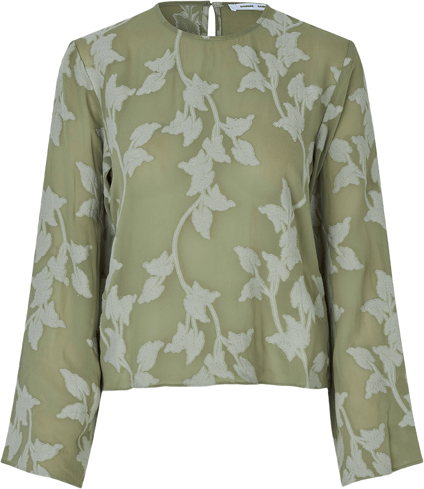 Samadda Blouse 15533, från SAMSOE SAMSOE, i färgen Vetiver.