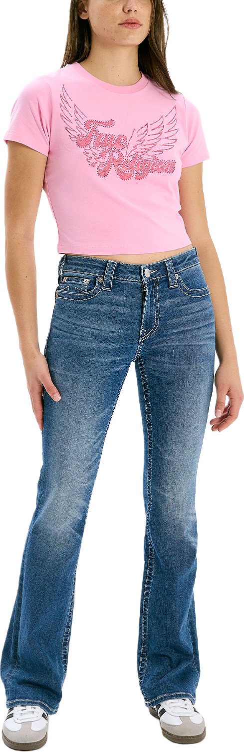 Crystal Wing Becca Boot Flap, från True Religion, i färgen Marina.