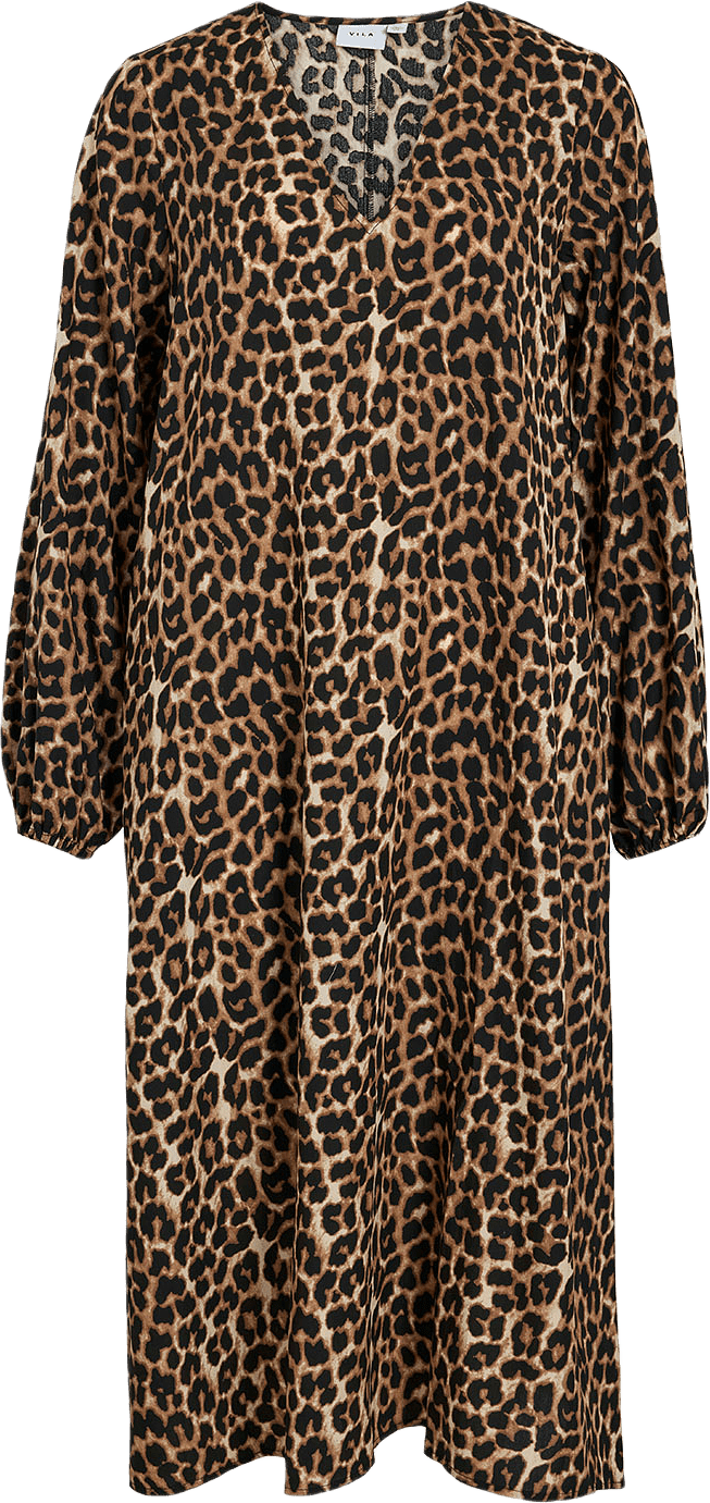 VILIOPANA LIO V-NECK ANKLE DRESS, från Vila, i färgen Brazzilian Sand Lio.