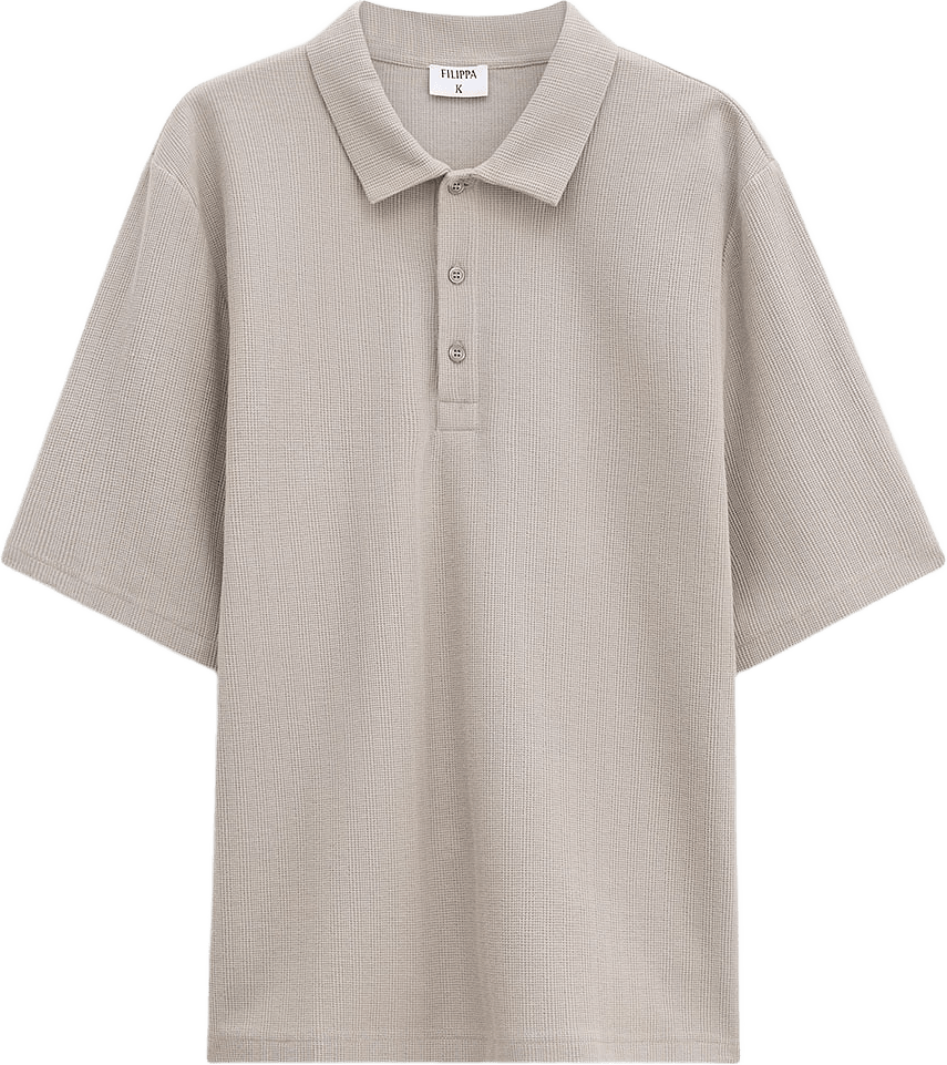 Cotton Jersey Polo Shirt, från Filippa K, i färgen Faded Khak.