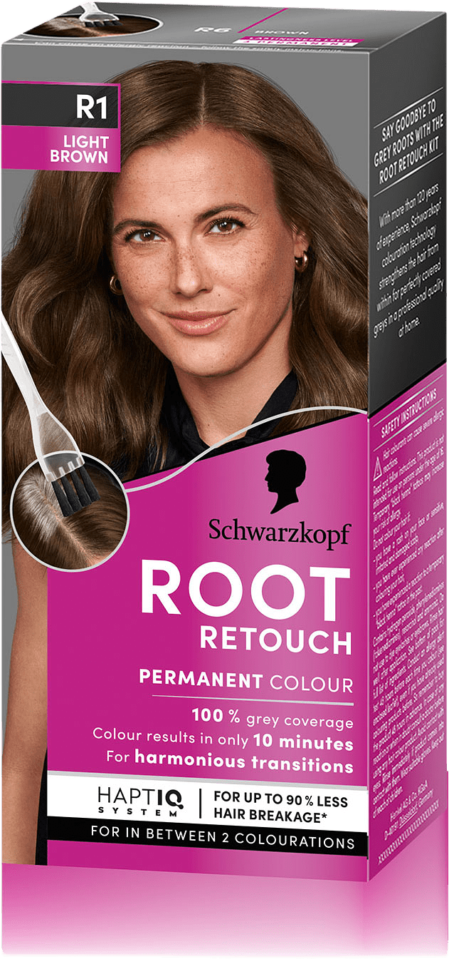 Root Retouch Permanent Colour, från Schwarzkopf, i färgen Light-medium Brown.