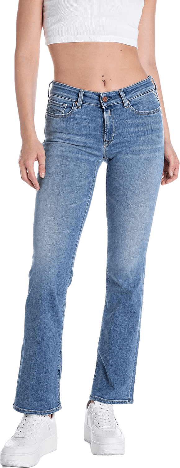 New Luz Bootcut Jeans, från Replay, i färgen Medium Blue.