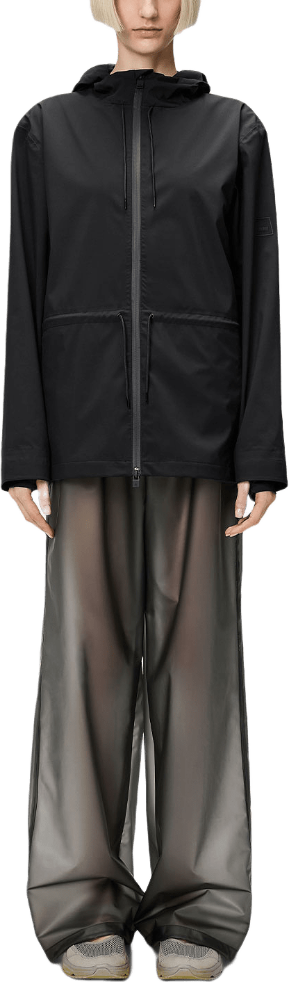 Suva Hardshell String W Jacket W3, från Rains, i färgen Black.