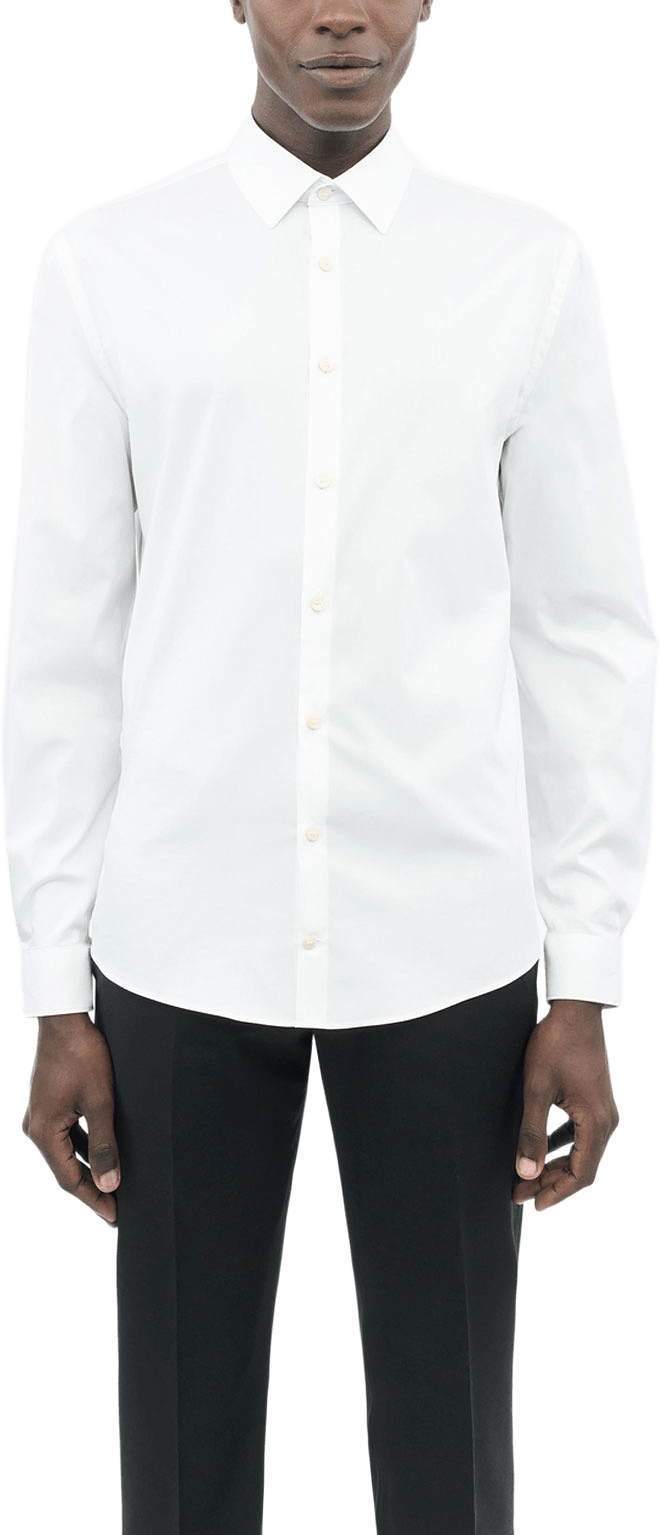Filbrodie Shirt Stand-Up Collar, från Tiger of Sweden, i färgen Pure White.