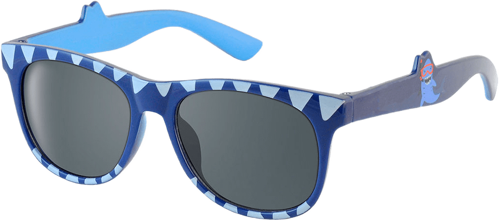 Solglasögon Hajen, från Minibrilla, i färgen Blue.