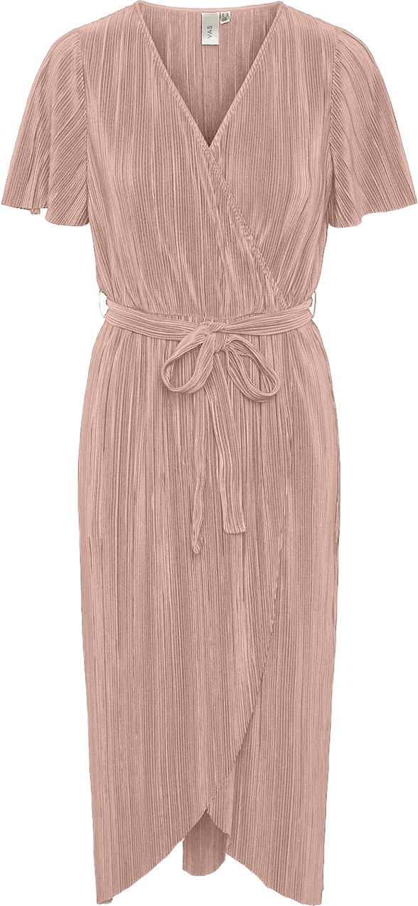 Yasolinda Midi Wrap Dress, från Y.A.S, i färgen Misty Rose.
