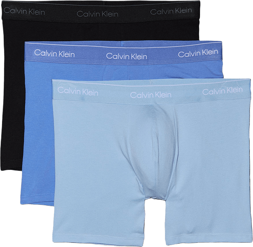 Boxer Brief 3-Pack, från Calvin Klein, i färgen Black, Glacier, Blue Bell W/ Dtm Wb.