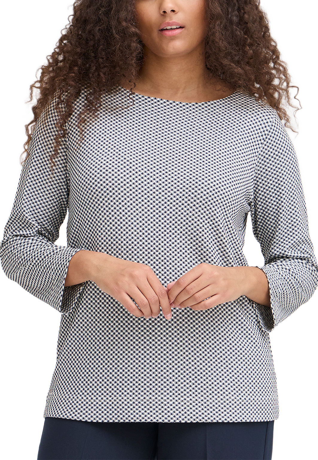 NIA 2 T-shirt, från Fransa, i färgen Navy Blazer Mix.