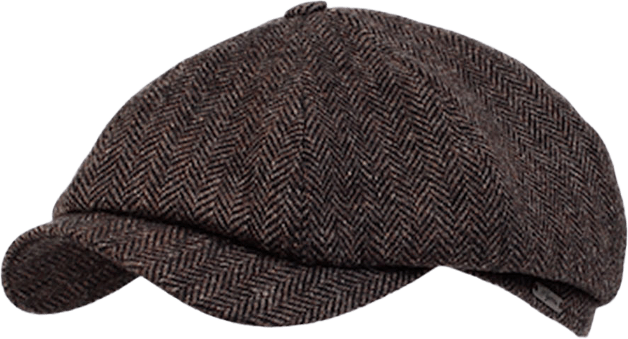Klassisk newsboy cap, från Wigens, i färgen Dark Brown.